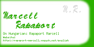 marcell rapaport business card
